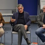 Klaus Schultz, Romani Oskar Rose und Uwe Dziuballa (Foto Adriana Jäger)